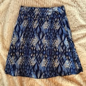 Comfy Blue Print Skirt — Perfect for Spring/Summer